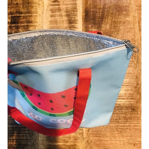 Watermelon Insulated Soft Sided Lunch Bag Picnic Cooler Summer 9x12 New - Picture 6 of 7